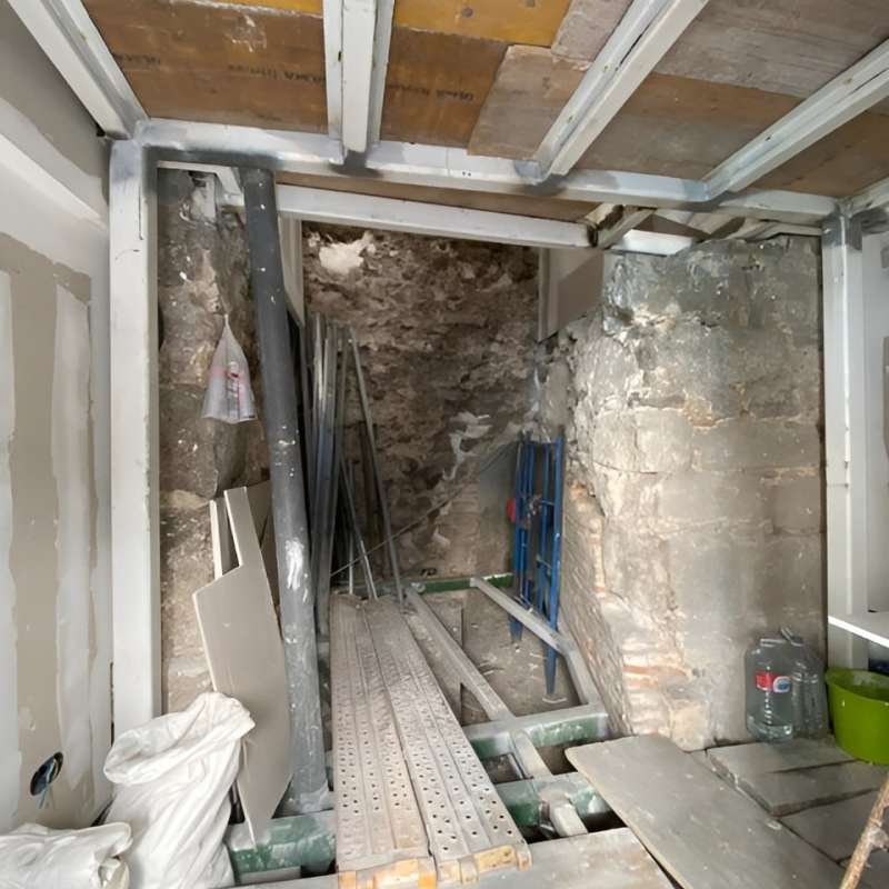 Acondicionamiento de edificio para centro de interpretaci�n de la muralla de Toledo en C/ Armas n�8 de Toledo - Construcci�n | Reformas - K�rkide | Proyectos de restauraci�n y rehabilitaci�n