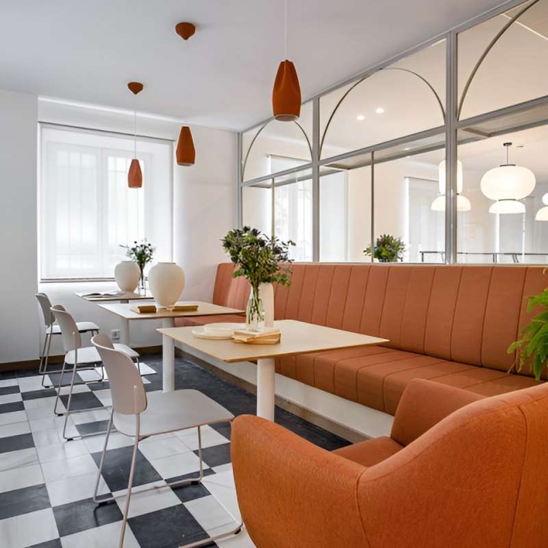 Interior del albergue de El Escorial en San Lorenzo de El Escorial (Madrid) - Construcci�n | Reformas - K�rkide | Proyectos de restauraci�n y rehabilitaci�n