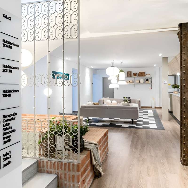 Interior del albergue de El Escorial en San Lorenzo de El Escorial (Madrid) - Construcci�n | Reformas - K�rkide | Proyectos de restauraci�n y rehabilitaci�n