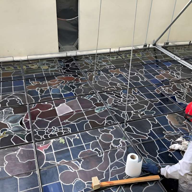 Restauraci�n de la b�veda del techo de la Escalera Real del Edificio Tradicional del Banco de Espa�a. Madrid. - Rehabilitaci�n | Construcciones civiles - K�rkide | Proyectos de restauraci�n y rehabilitaci�n