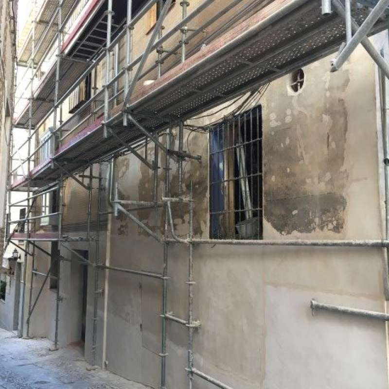 Restauraci�n de fachada en C/ Aljibillo. Toledo. - Rehabilitaci�n | Construcciones civiles - K�rkide | Proyectos de restauraci�n y rehabilitaci�n