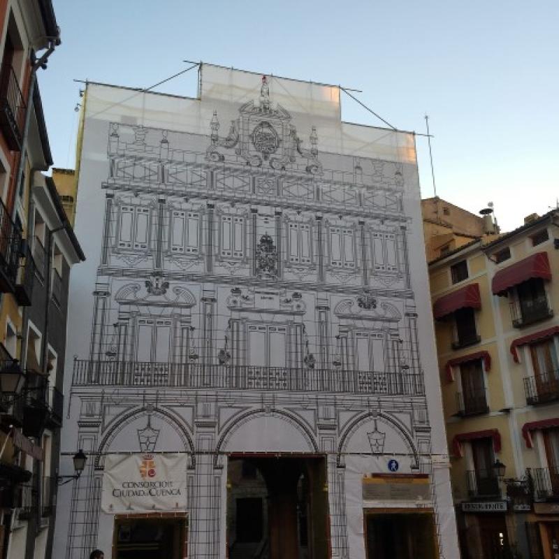 Restauraci�n de las fachadas del Ayuntamiento de Cuenca. - Rehabilitaci�n | Construcciones civiles - K�rkide | Proyectos de restauraci�n y rehabilitaci�n
