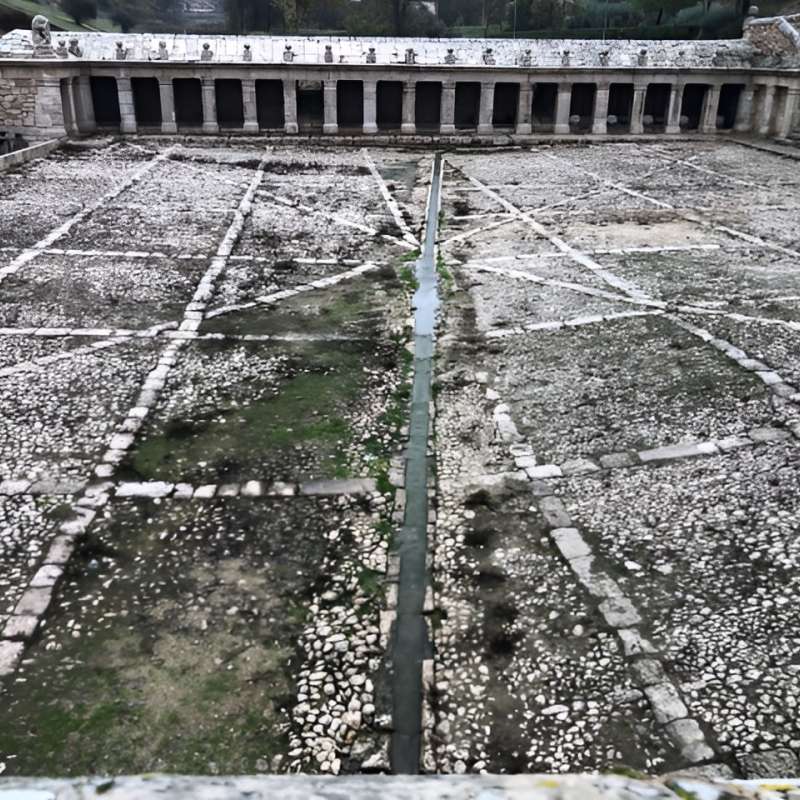 Restauraci�n de la cubierta de la galer�a de los Ca�os y explanada de la Fuente Grande de Oca�a (Toledo) - Rehabilitaci�n | Construcciones civiles - K�rkide | Proyectos de restauraci�n y rehabilitaci�n