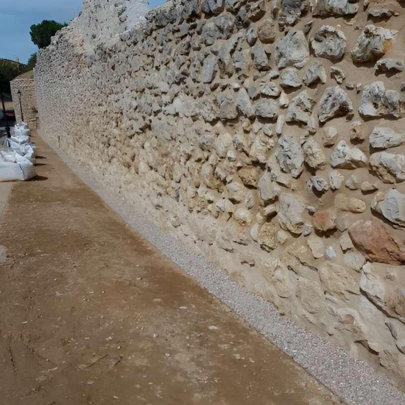 Restauraci�n del tramo de la muralla contiguo al Torre�n del Olivo del recinto amurallado del Castillo de Torremocha en Santorcaz. Madrid. - Rehabilitaci�n | Construcciones civiles - K�rkide | Proyectos de restauraci�n y rehabilitaci�n