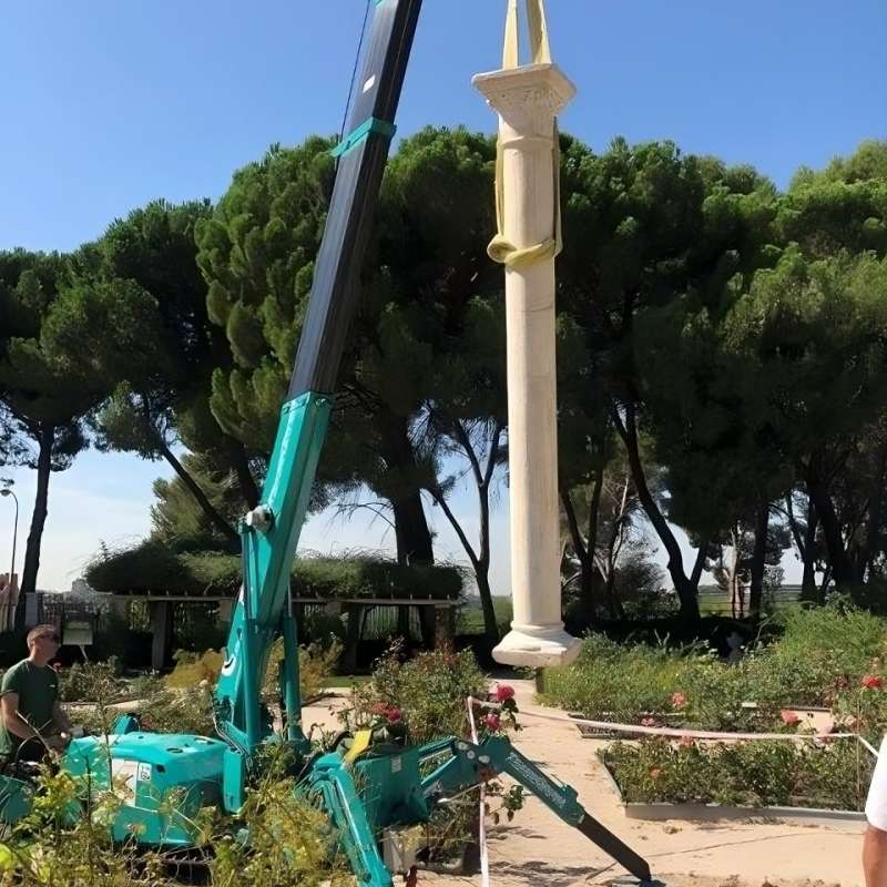 Restauraci�n de elementos arquitect�nicos y reposici�n de copia de fuente en la Rosaleda del Parque del Oeste. Madrid. - Restauraci�n | Monumentos - K�rkide | Proyectos de restauraci�n y rehabilitaci�n