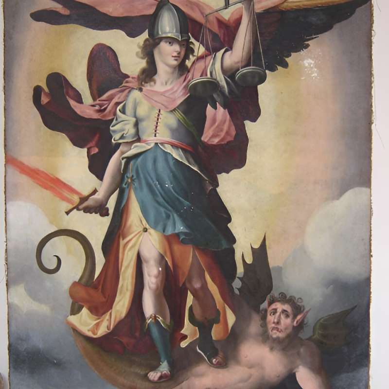 Colecci�n de �leo sobre lienzo en el Convento de San Clemente en Toledo - Restauraci�n | Pintura - K�rkide | Proyectos de restauraci�n y rehabilitaci�n